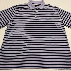 🔥BROOKS BROTHERS 346 STRIPED POLO SHORT SLEEVE SHIRTS 100% COTTON MENS SIZE XXL